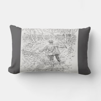 Almofada Lombar "Pescador de Mosca Vintage"