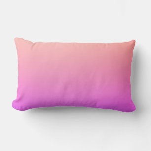 Almofada Lombar Pêssego Esmaecido Cor-de-Rosa e Púrpura
