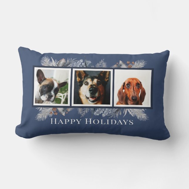 Almofada Lombar Pet Watercolor Azul (Frente)