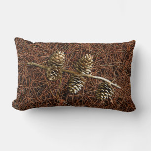 Almofada Lombar Pine Cones Em Agulhas Falhadas