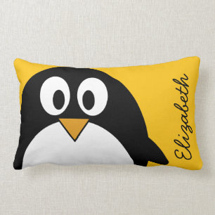 Almofada Lombar Pinguim bonito e moderno dos desenhos animados