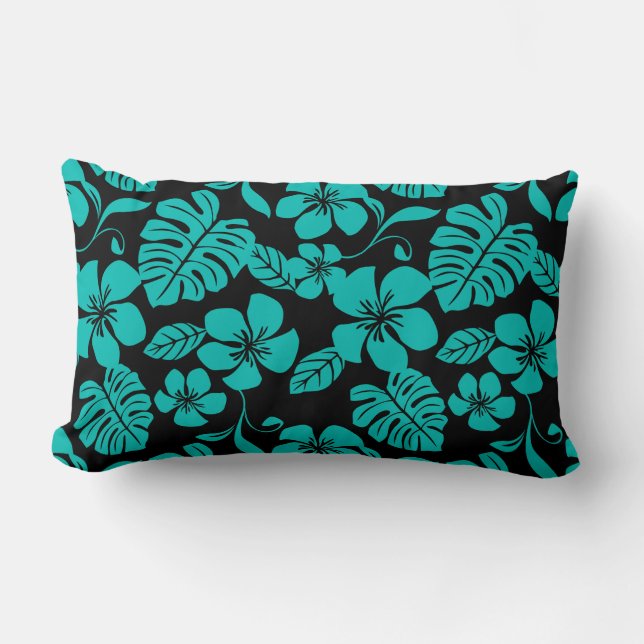 ALMOFADA LOMBAR PINK BIKINI (PRETO/TEAL) (Frente)