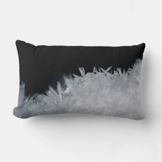 Almofada Lombar Pintura de abstrato branco e azul