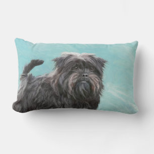 Almofada Lombar Pintura de Affenpinscher - Arte de Cachorro Origin