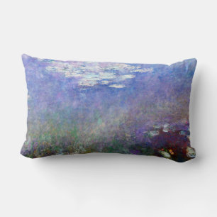 Almofada Lombar Pintura de Claude Monet para os lírios