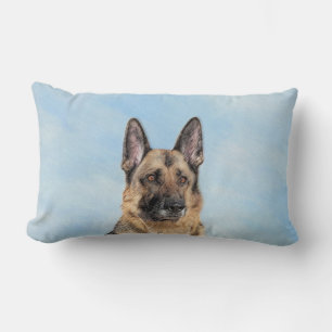 Almofada Lombar Pintura de german shepherd - Arte de Cachorro Orig