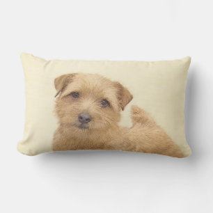 Almofada Lombar Pintura de Norfolk Terrier - Arte de cachorro orig