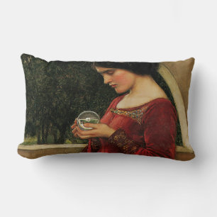 Almofada Lombar Pintura de Waterhouse da Mulher Cristal Ball