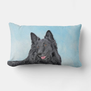 Almofada Lombar Pintura em Sheepdog Belga - Arte em Cachorro Origi