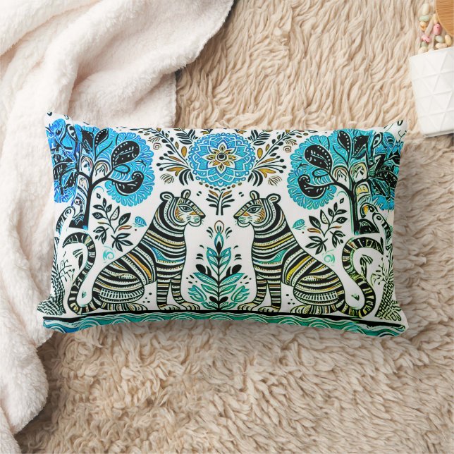 Almofada Lombar pintura madhubani (Cobertor)