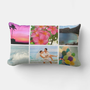 Almofada Lombar PixDezines DIY Instagram Collage Fotos, cor DIY