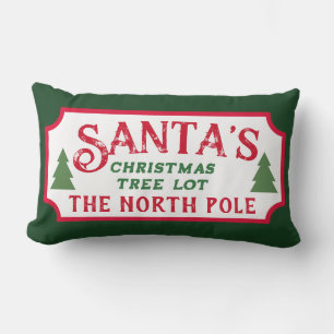 Almofada Lombar Placa de lote de árvore de Natal do Papai Noel
