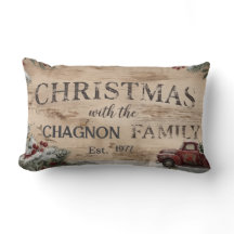 Placa de madeira de Natal personalizada com nome e