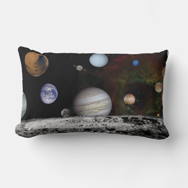 Almofada Lombar Planetas do sistema solar (Frente)
