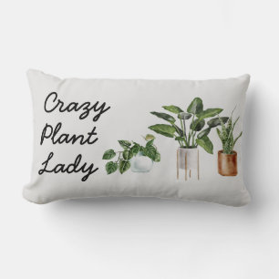 Almofada Lombar Plantas Loucas De Madame Chic Watercolor