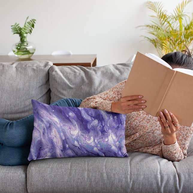 Almofada Lombar Pó de fluido acrílico púrpura (Criador carregado)