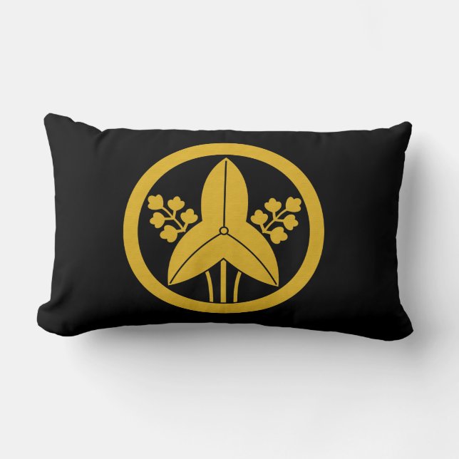 Almofada Lombar Ponta de seta em pé no círculo (Frente)