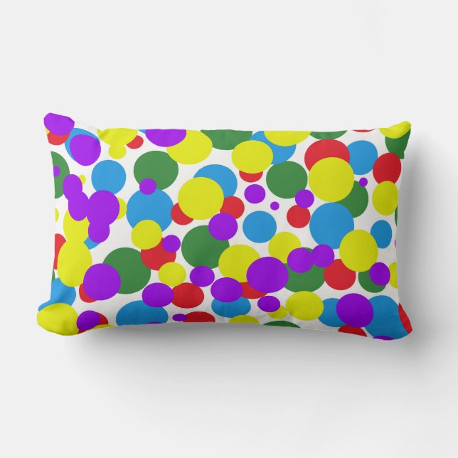 Almofada Lombar Pontos coloridos (Frente)