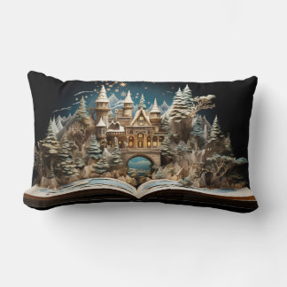 Almofada Lombar Pop do Castelo de Storybook de Natal
