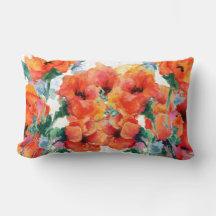 Poppies Cheias Vermelhas Três Artes Longas