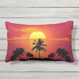 Almofada Lombar Pôr do sol tropical