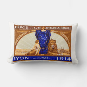 Almofada Lombar poster de Expo Internacional Lyon 1914