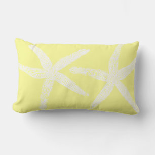 Almofada Lombar Praia Amarelo Legal de Pastel Amarelo