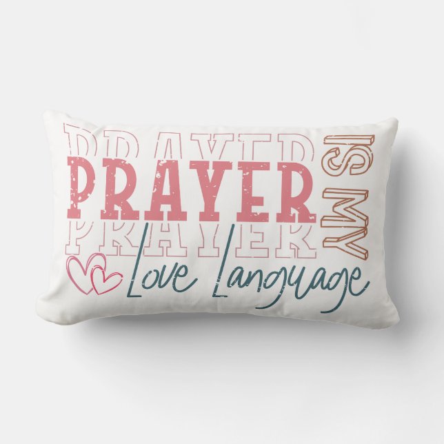 Almofada Lombar Prayer Love Language (Frente)