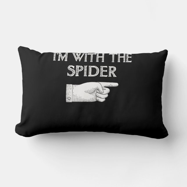 Almofada Lombar Presente de aranha | Estou com a fantasia de aranh (Frente)
