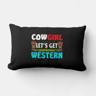 Almofada Lombar Presente Equestre   Cowgirl Lets Get Western
