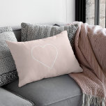 Almofada Lombar Presente Moderno, Rosa e Coração Minimalista, Boni<br><div class="desc">Presente Moderno,  Rosa e Coração Minimalista,  Bonito</div>