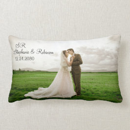 Almofada Lombar Presente personalizado monograma de fotos