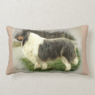 Almofada Lombar Presentes de Collie Rough Rough Azul