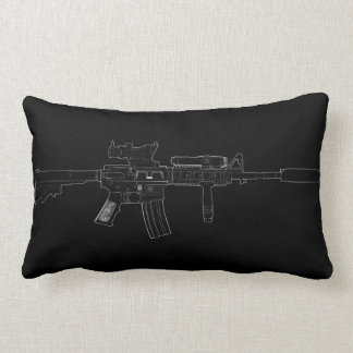 Almofada Lombar Preto lombar do travesseiro de M4 SOPMOD