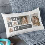 Almofada Lombar Preto Moderno | Foto de Colagem | Melhor presente<br><div class="desc">Uma foto de colagem é uma maravilhosa ideia de presente para qualquer pai que adora relembrar os bons tempos com a família e os amigos. Este tipo de fotografia apresenta uma coleção de fotografias organizadas criativamente e apresentadas em conjunto, frequentemente num tema ou num esquema que reflete a personalidade ou...</div>
