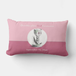 Almofada Lombar Primeira Comunhão da Netinha Rosa, Cálice