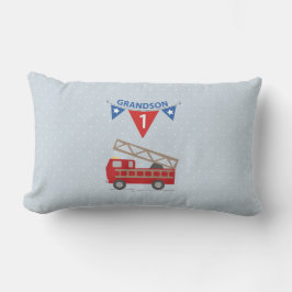 Almofada Lombar primeiro aniversario Grandson, Firecaminhão