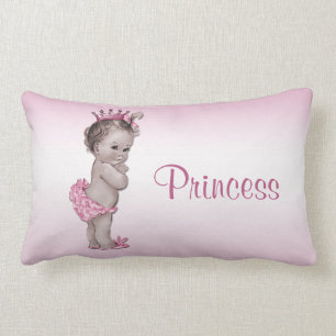 Almofada Lombar Princesa Cor-de-rosa do bebê do vintage