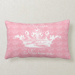 Almofada Lombar Princesa Cor-de-rosa-n-Branca Coroa