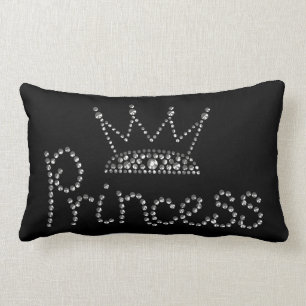 Almofada Lombar Princesa de prata glamoroso Coroa
