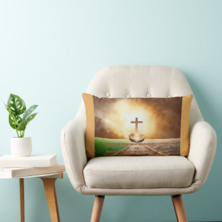 Almofada Lombar Provérbios 4:25-27 Verso da Bíblia Cozy