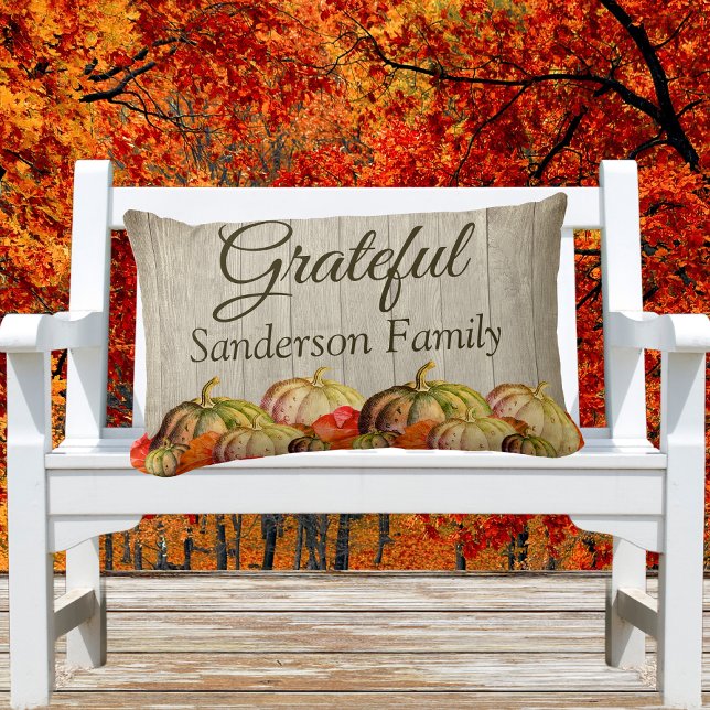 Almofada Lombar Pumpkin de Aquarela BOHO (Criador carregado)