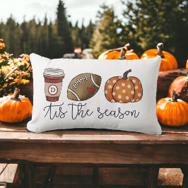 Almofada Lombar Pumpkin de futebol do café personalizado da tempor
