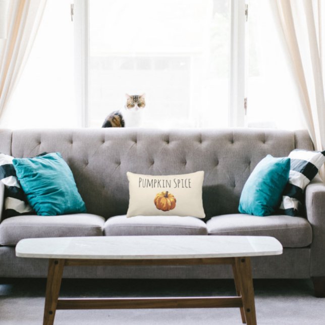 Almofada Lombar Pumpkin Spice Autumn (Criador carregado)