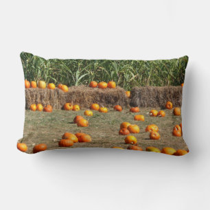 Almofada Lombar Pumpkins, Milho e Fotografia de Colheita de outono