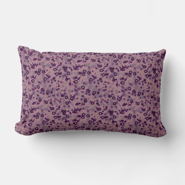 Almofada Lombar purple mauve geometric (Frente)