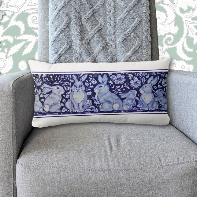 Almofada Lombar Rabbit Woodland Bunny Delft Dedham (Criador carregado)