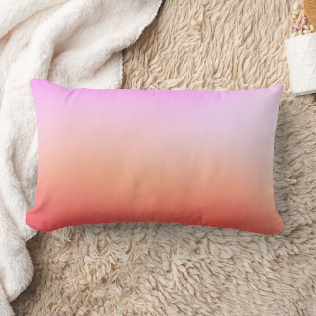 Almofada Lombar Radiant Pastel Sunset Gradient (Cobertor)