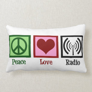 Almofada Lombar Rádio do amor da paz