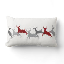 RAINDEER DANCE Travesseiro decorativo da Vintagem 